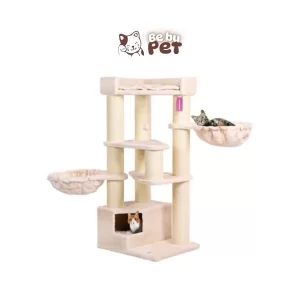 Nhà gỗ cho mèo Cat tree 60x35x87 CT016