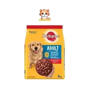 Thức ăn hạt chó Pedigree vị gà rau củ túi 1,5 kg