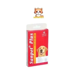 Thuốc tẩy giun Sanpet cho chó mèo vỉ 10 viên